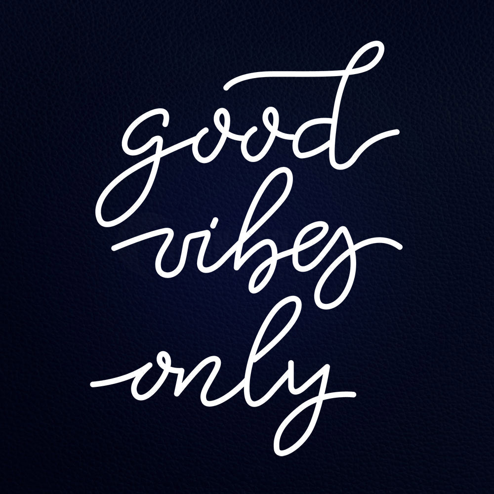 Good Vibes Only 24" x 31" LED Neon Sign