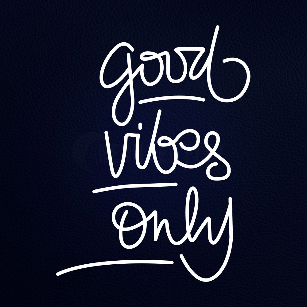 Good Vibes Only 24" x 31" LED Neon Sign