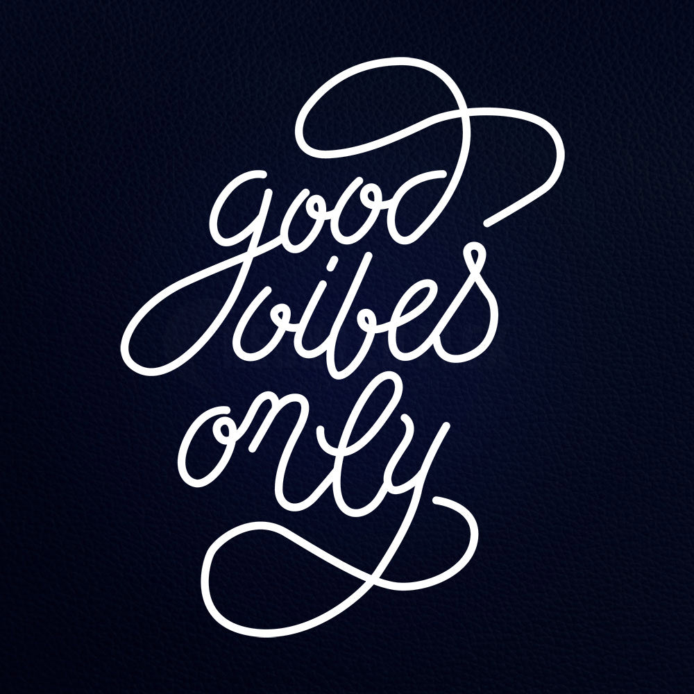 Good Vibes Only 24" x 31" LED Neon Sign