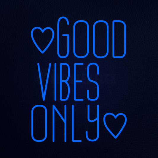 Good Vibes Only 24" x 31" LED Neon Sign