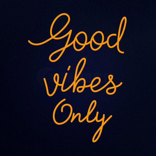 Good Vibes Only 31" x 24" LED Neon Sign