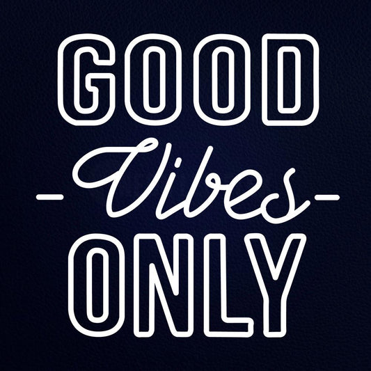 Good Vibes Only 24" x 24" LED Neon Sign