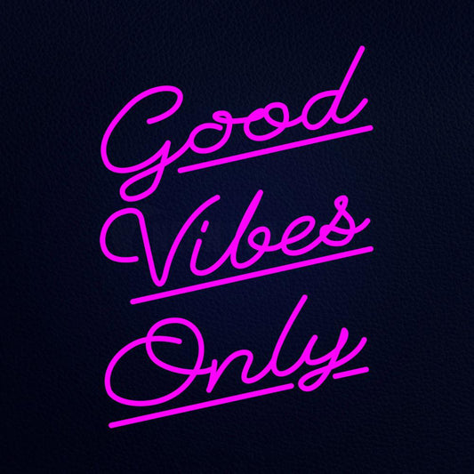 Good Vibes Only 24" x 31" LED Neon Sign