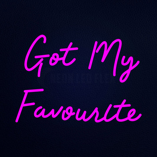 Got My Favourite 21" x 15" LED Neon Sign