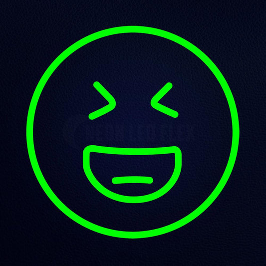 Grinning Emoji 14" x 14" LED Neon Sign