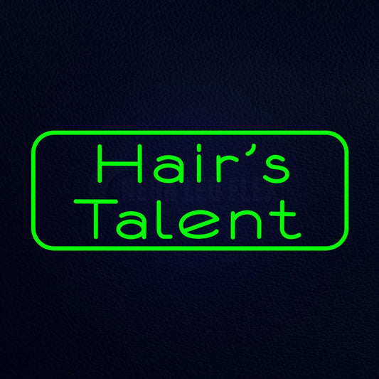 Hairs Talent 32" x 13" LED Neon Sign