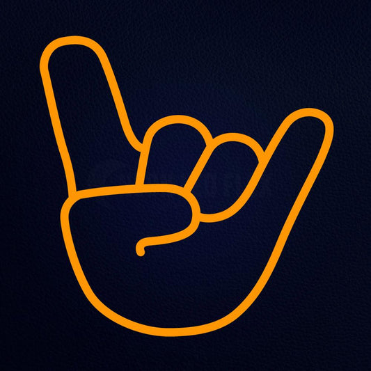 Hand Glowing Emoji 14" x 14" LED Neon Sign