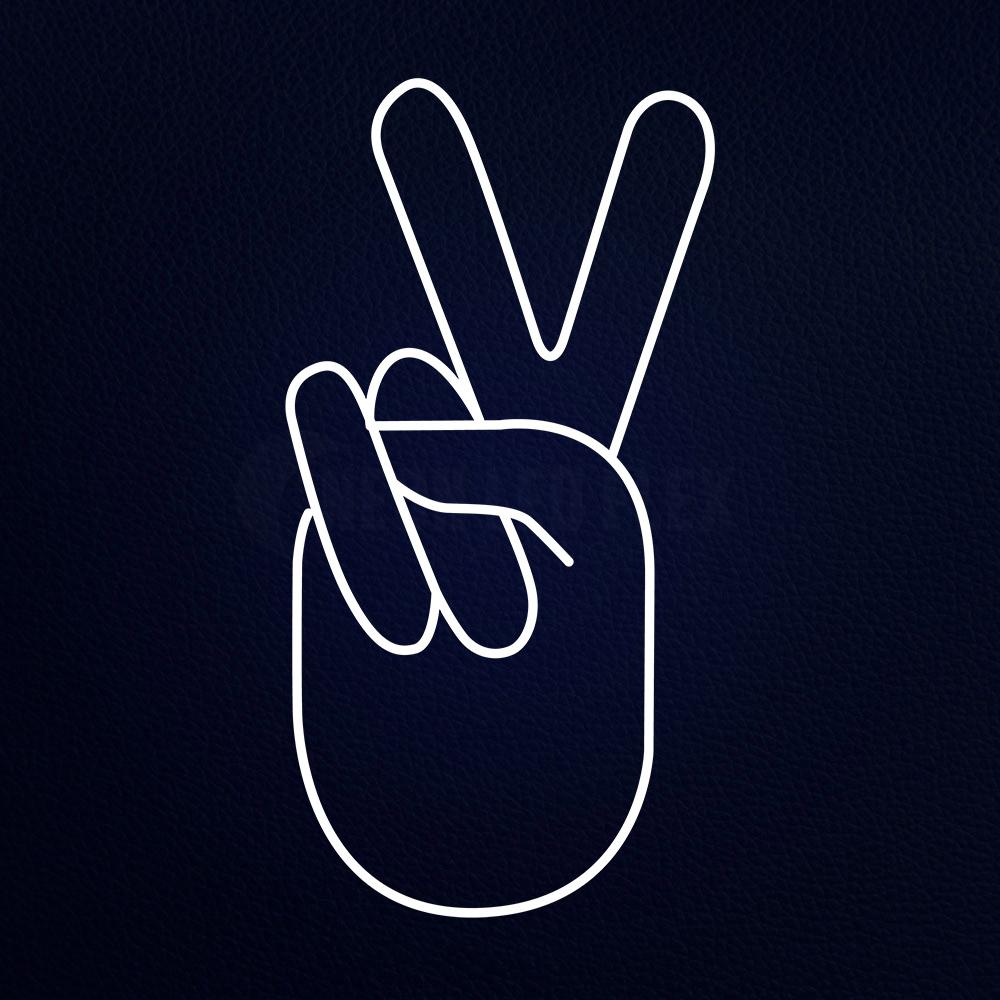 Hand 37" x 20" LED Neon Sign