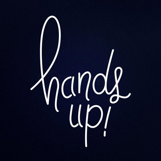 Hands Up 31" x 24" LED Neon Sign