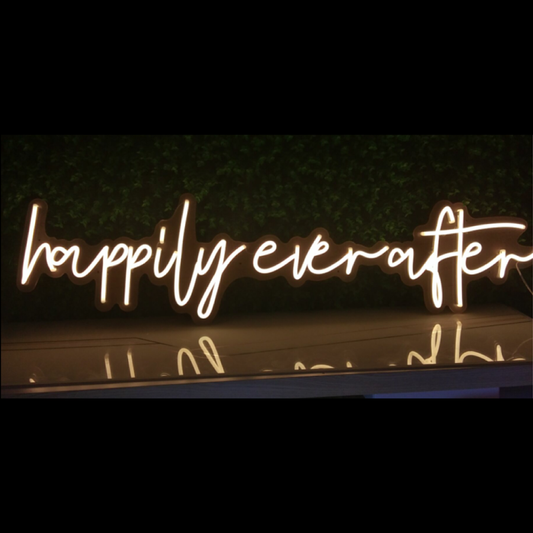 Happily Ever After 32" x 8" LED Neon Sign