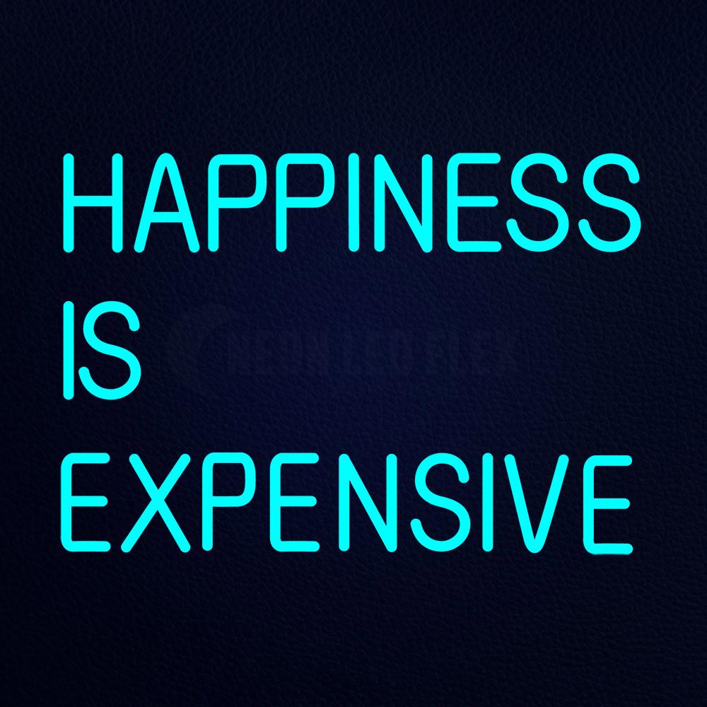 Happiness is Expensive 21" x 15" LED Neon Sign
