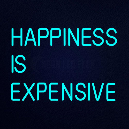 Happiness is Expensive 21" x 15" LED Neon Sign