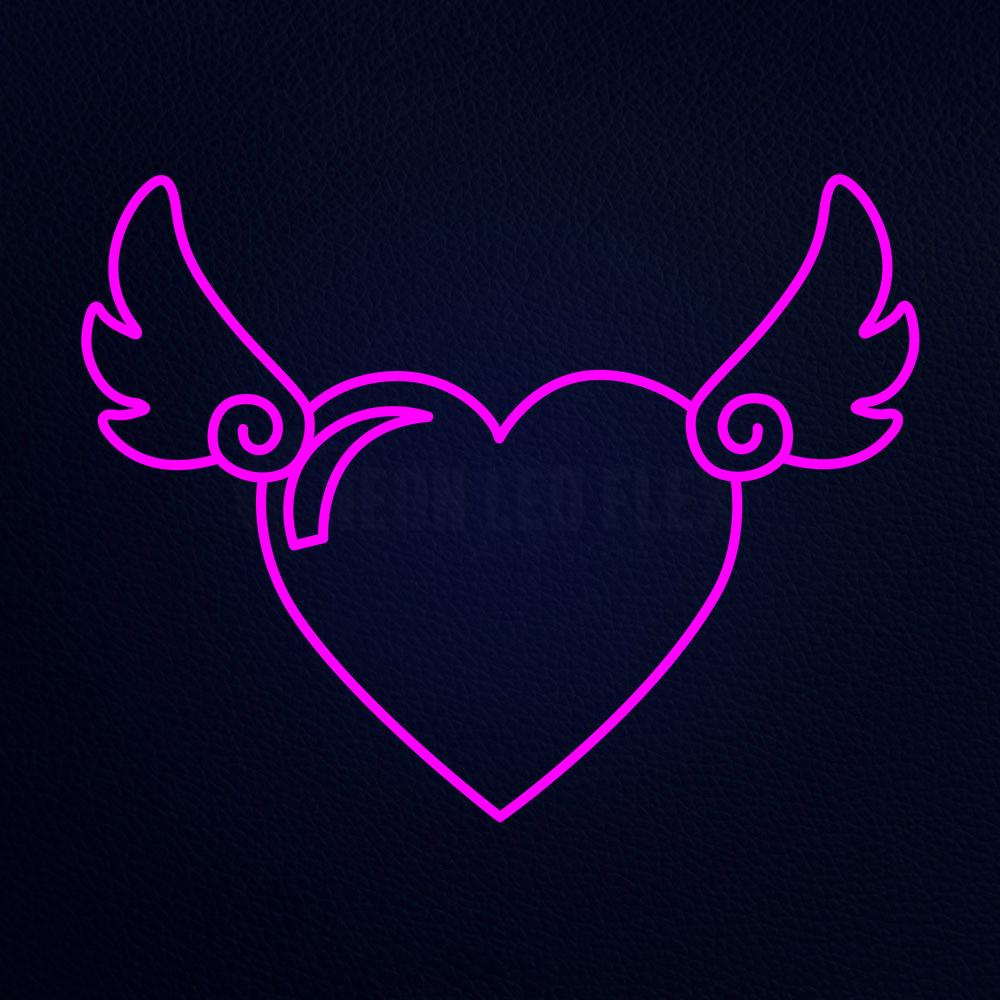 Heart Brand Icon 31" x 24" LED Neon Sign