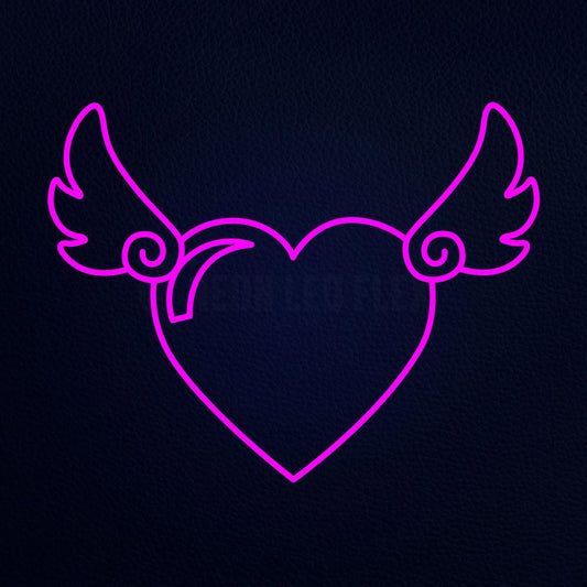 Heart Brand Icon 31" x 24" LED Neon Sign