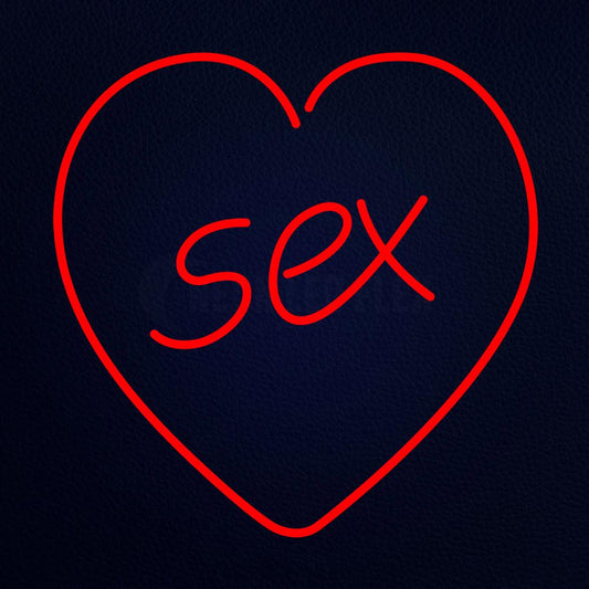 Heart 24" x 24" LED Neon Sign