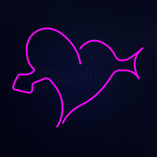 Heart Logo 24" x 31" LED Neon Sign