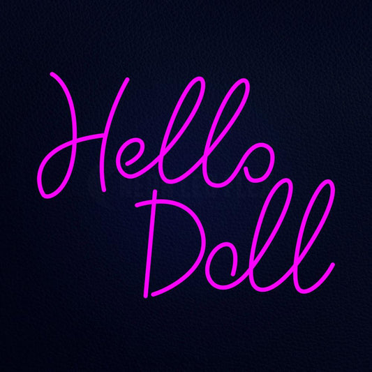Hello Doll 24" x 31" LED Neon Sign