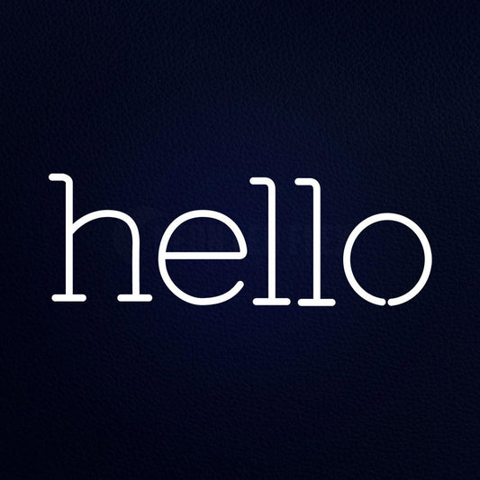 Hello 24" x 10" LED Neon Sign