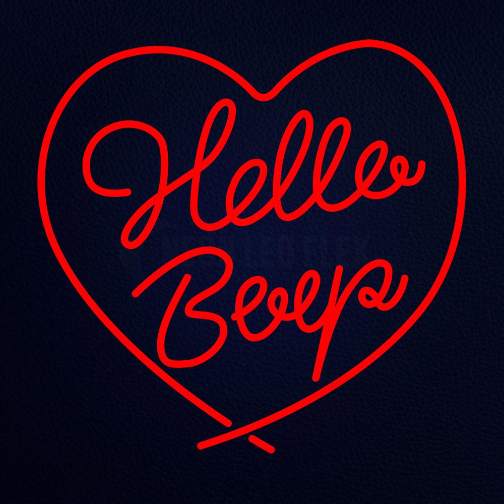Hello 24" x 24" LED Neon Sign