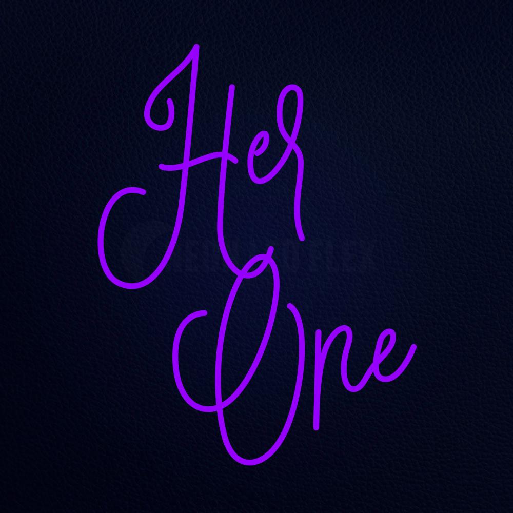 Her One 30" x 17" LED Neon Sign