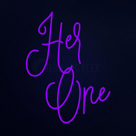 Her One 30" x 17" LED Neon Sign