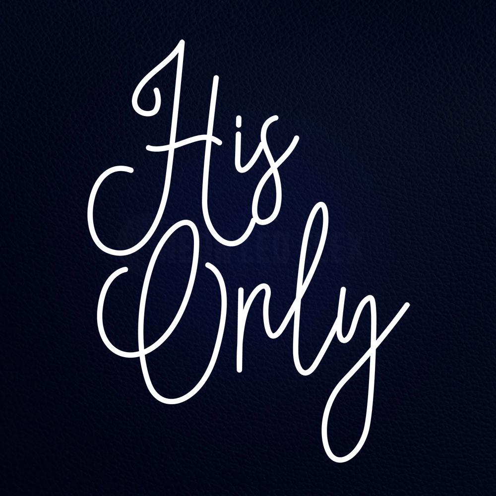 His Only 24" x 31" LED Neon Sign
