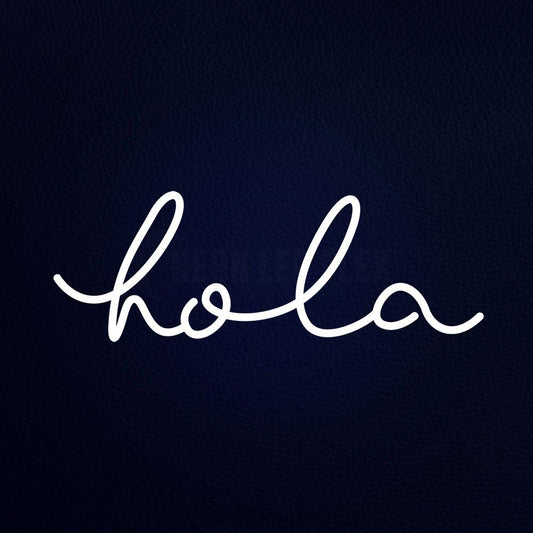 Hola 24" x 10" LED Neon Sign