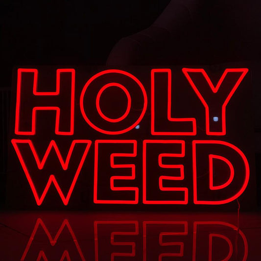 Holy Weed 24" x 14" LED Neon Sign