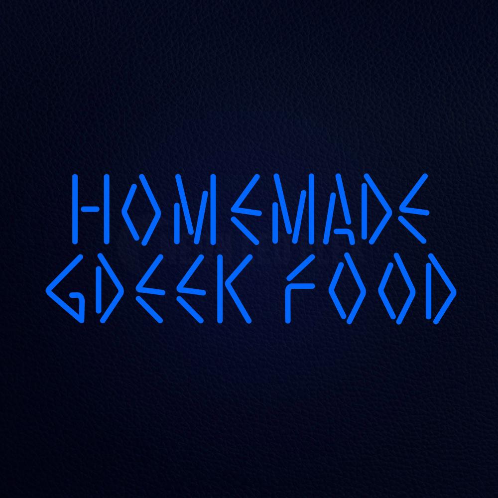 Home Made Greek Food 32" x 13" LED Neon Sign