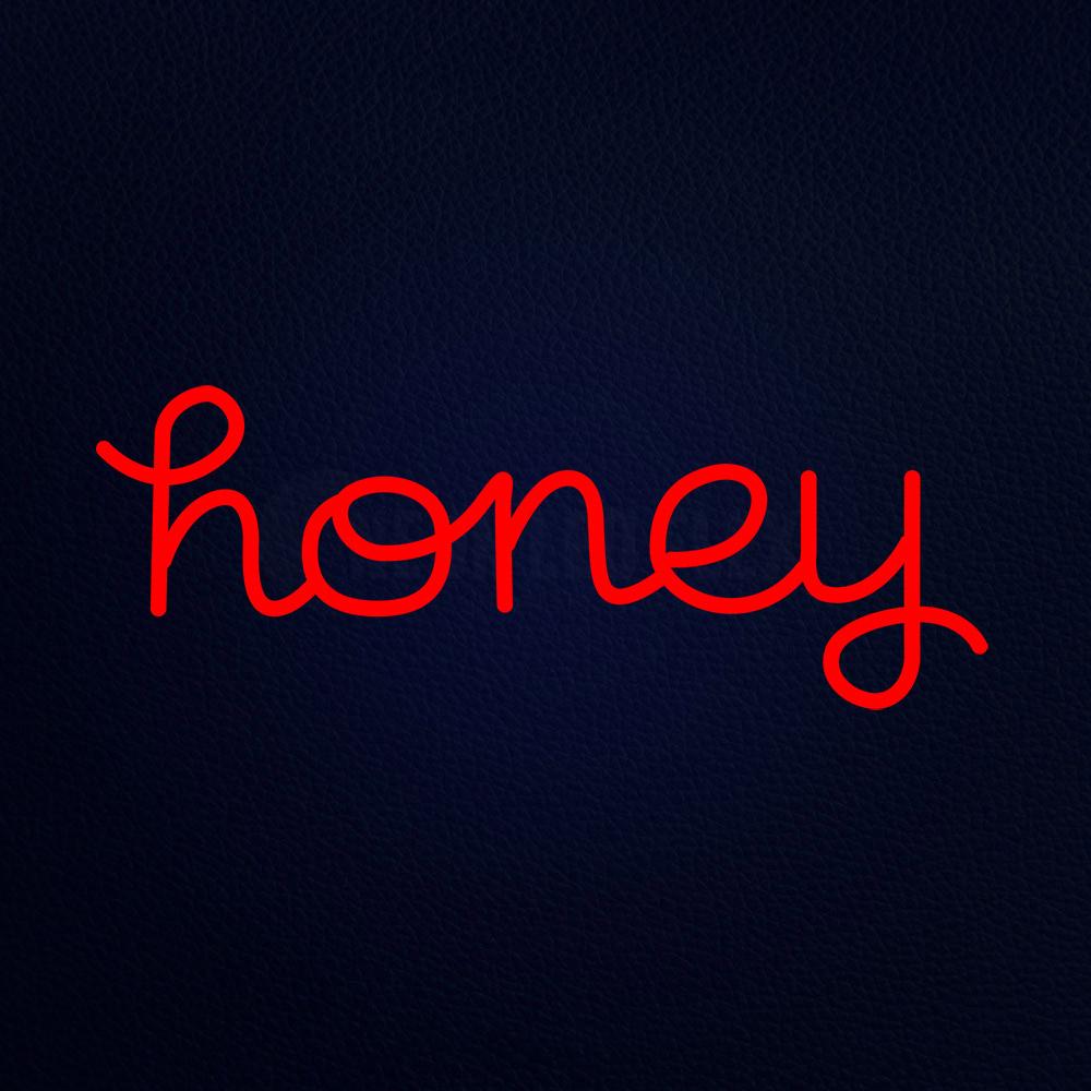 Honey 10" x 24" LED Neon Sign