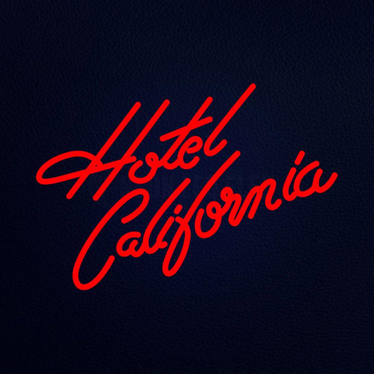Hotel California Real 21" x 15" LED Neon Sign