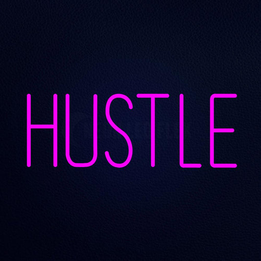 Hustle 24" x 10" LED Neon Sign
