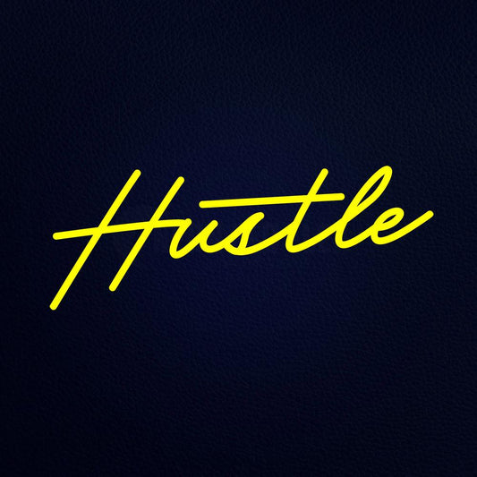 Hustle 24" x 10" LED Neon Sign