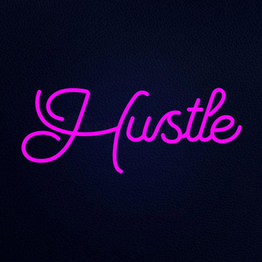 Hustle 24" x 10" LED Neon Sign