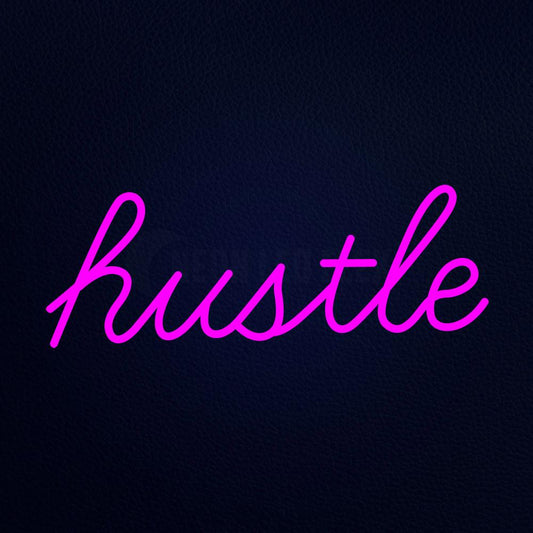 Hustle 24" x 10" LED Neon Sign