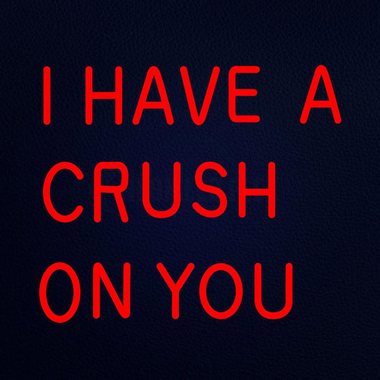 I Have a Crush on You 18" x 16" LED Neon Sign