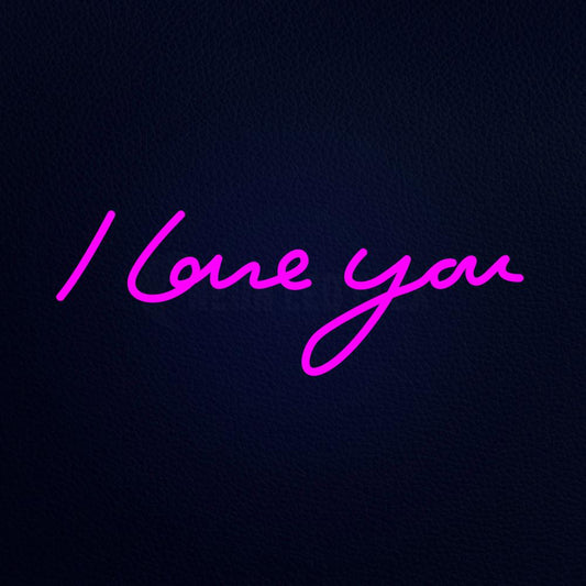 I Love You 24" x 10" LED Neon Sign