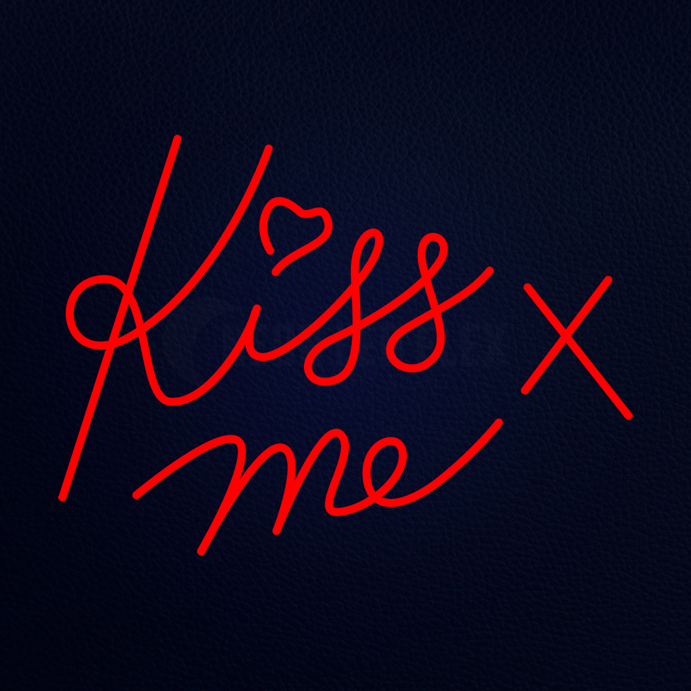 Kiss Me 22" x 17" LED Neon Sign