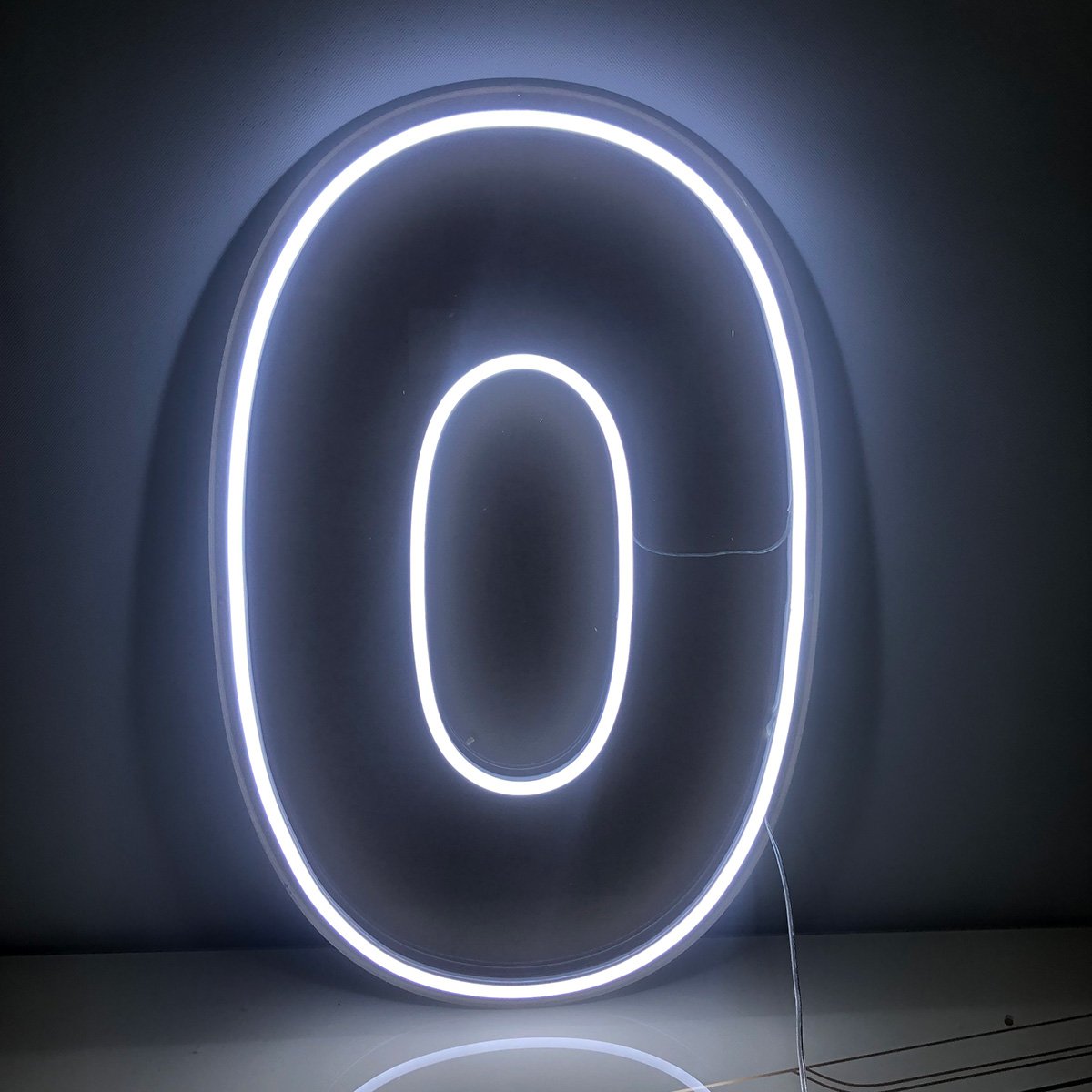 Number 0 10" x 14" LED Neon Sign