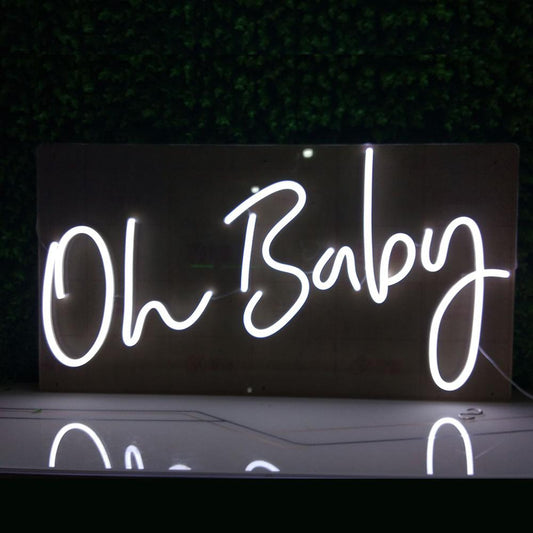 Oh Baby 19" x 10" LED Neon Sign