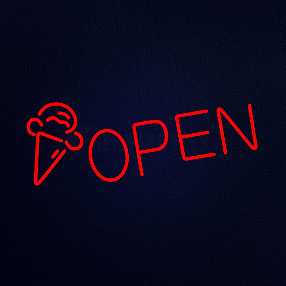 Open 32" x 13" LED Neon Sign