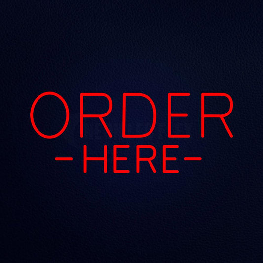 Order Here 13" x 32" LED Neon Sign