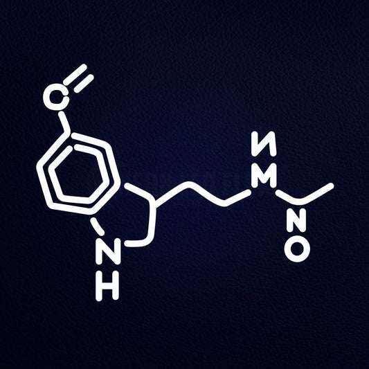 Origanic Chemistry Melatonin Momecule 20" x 19" LED Neon Sign
