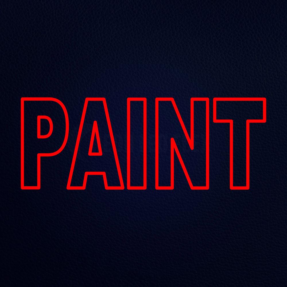 Paint 13" x 32" LED Neon Sign