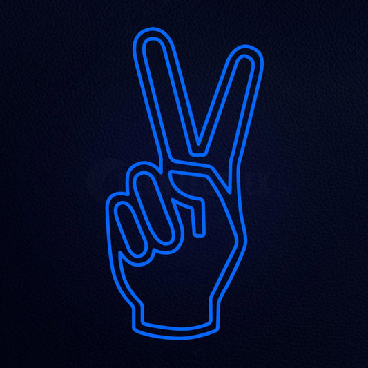 Peace Icon Logo 37" x 20" LED Neon Sign