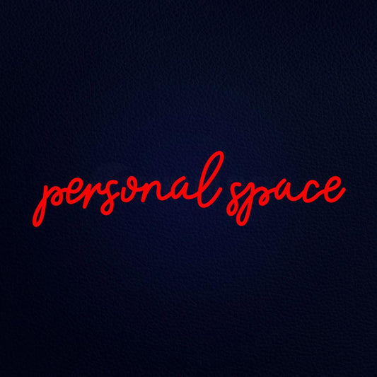 Personal Space 32" x 10" LED Neon Sign