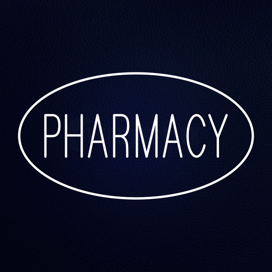 Pharmacy Oval Border 30" x 17" LED Neon Sign