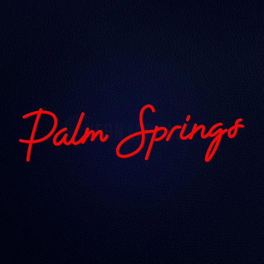 Plam Springs 32" x 10" LED Neon Sign