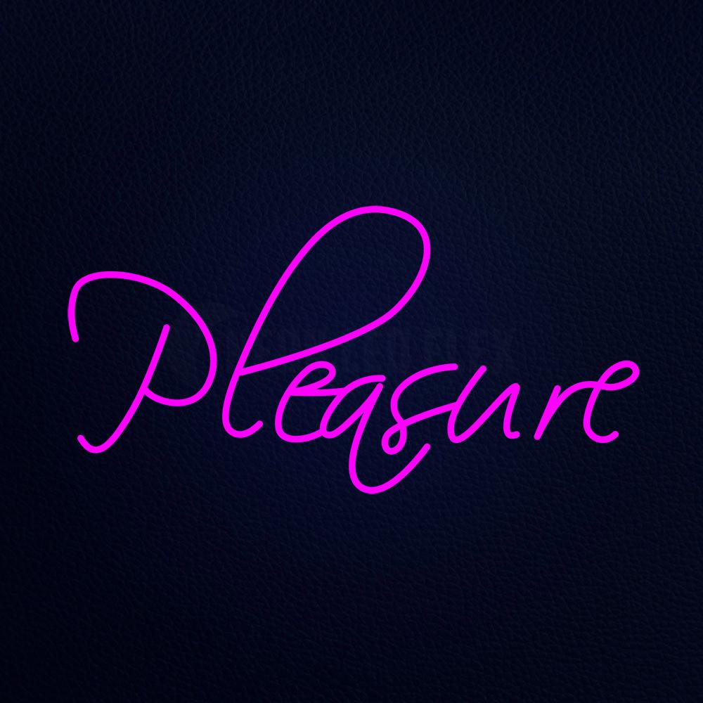 Pleasure 37" x 20" LED Neon Sign