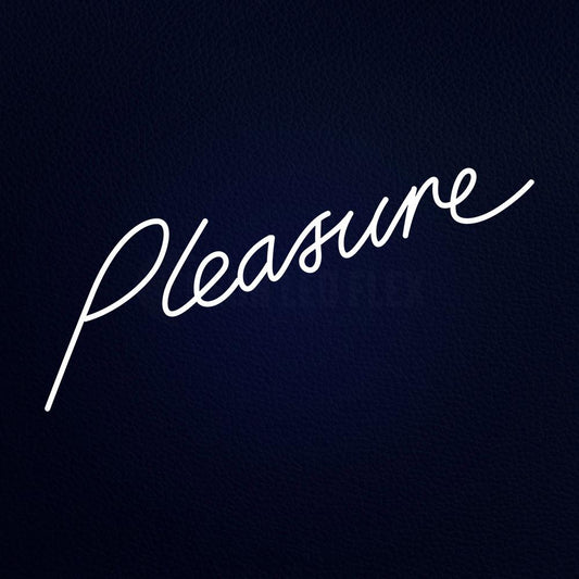 Pleasure Logo 37" x 20" LED Neon Sign